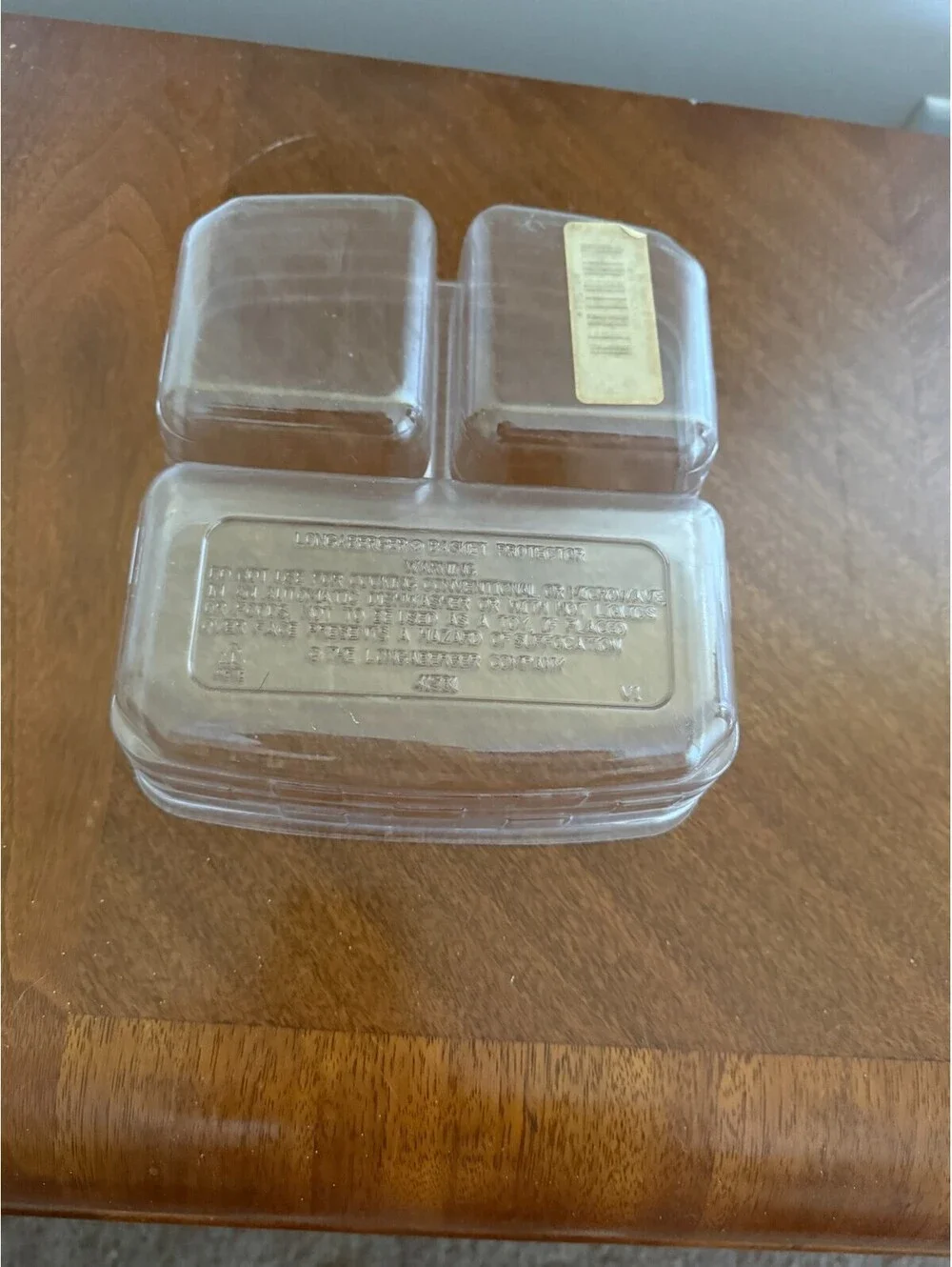 Longaberger Divided Basket Clear Plastic Protector #41581 - 7